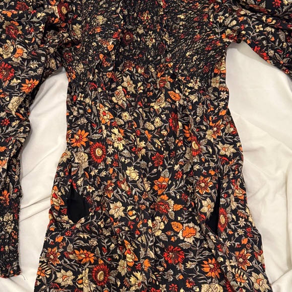 Plenty by Tracy Reese Black and Red Floral Long Sleeve Dress - Picture 6 of 8